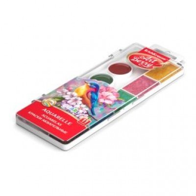 Краски акварельные ArtBerry® Pearl с УФ защитой яркости 11цветов с увеличенными кюветами(28шт/кор)
